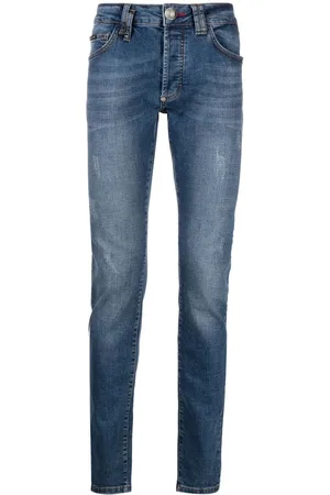 Philipp Plein Klassische Straight-Leg-Jeans