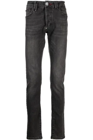 Philipp Plein Klassische Straight-Leg-Jeans