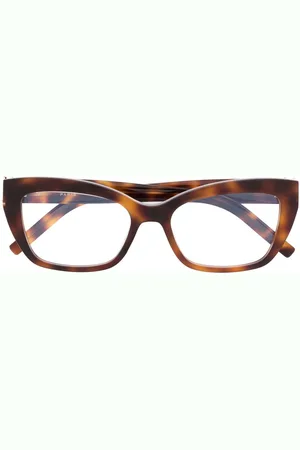 Saint Laurent Cat-Eye-Brille in Schildpattoptik