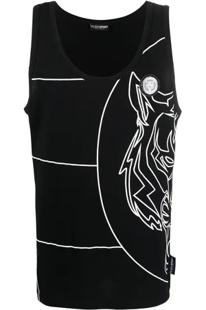 Philipp Plein Trägershirt mit Tiger-Print