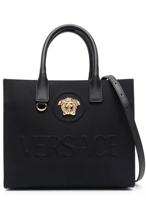 VERSACE Kleiner La Medusa Shopper aus Canvas