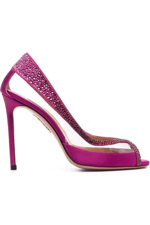 Aquazzura Pumps mit Kristallen 105mm