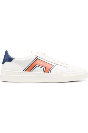 santoni Sneakers mit Logo-Print
