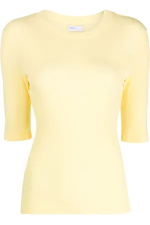 ROSETTA GETTY T-Shirt mit Cropped-Ärmeln
