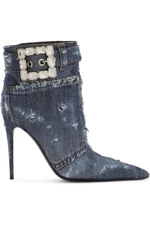 Dolce & Gabbana Verzierte Stiefeletten im Patchwork-Look