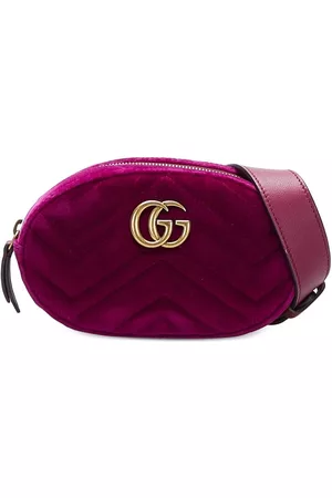 Gucci Damen Samt Taschen - GG Marmont Gürteltasche aus Samt