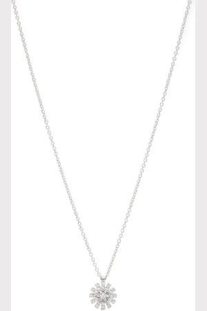 Damiani 18kt Margherita Pizza Weißgoldhalskette mit Diamanten