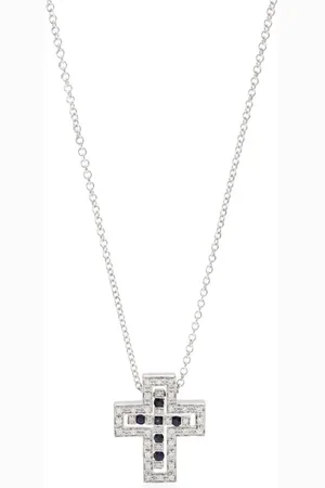 Damiani 18kt Belle Époque Weißgoldhalskette mit Diamanten