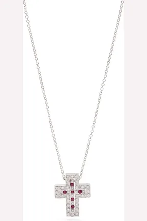 Damiani 18kt Belle Époque Weißgoldhalskette mit Diamanten