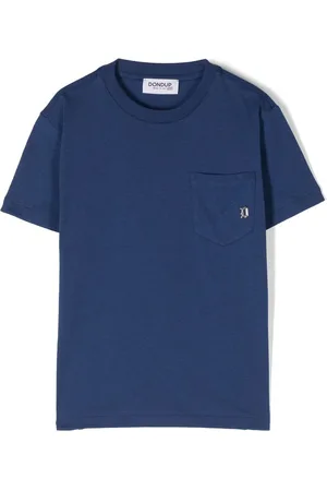 Dondup T-Shirt mit Logo-Schild