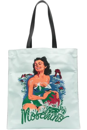 Moschino Tote Bag mit Illustrations-Print