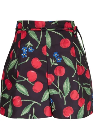 Carolina Herrera Shorts mit Kirschen-Print