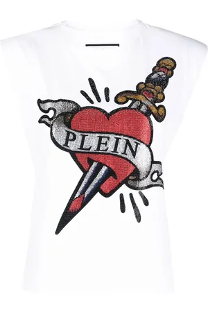 Philipp Plein Top mit Logo-Print