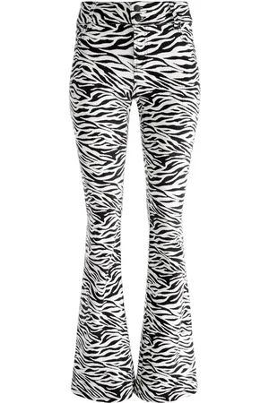 ALICE+OLIVIA Stacey Jeans mit Zebra-Print