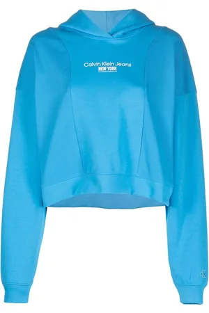 Calvin Klein Cropped-Hoodie mit Logo