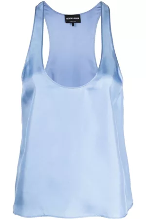 Armani Damen Tanktops - Ärmellose Seidenbluse