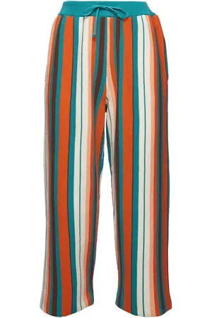 La DoubleJ Cropped-Hose mit Längsstreifen