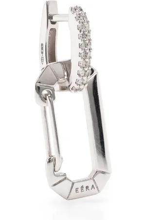 Eera 18kt Chiara Weißgoldcreole mit Diamanten