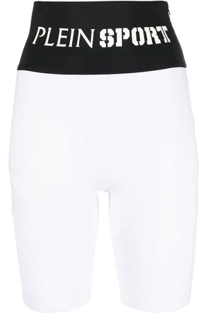 Philipp Plein Radlerhose mit Logo-Bund
