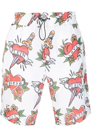 Philipp Plein Shorts mit Love-Print