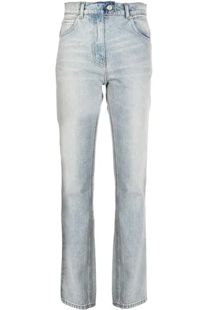 Courrèges Straight-Leg-Jeans mit Riemen