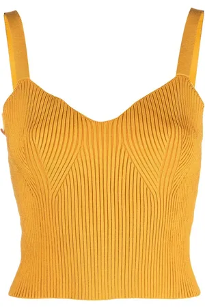 Vince Geripptes Cropped-Stricktop