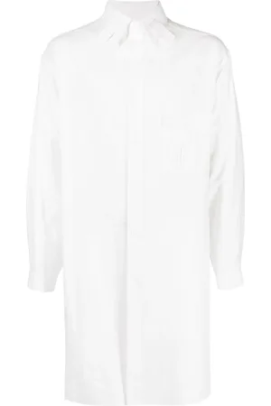 YOHJI YAMAMOTO Langes Hemd mit Tab-Kragen