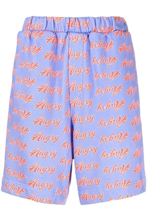 Natasha Zinko Shorts mit "Angry"-Print