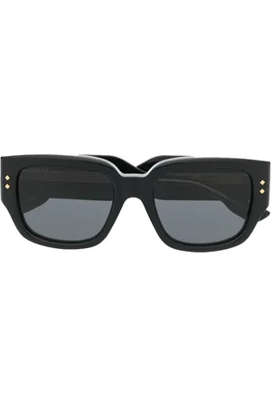 Gucci Eckige Sonnenbrille mit Logo