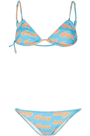 Natasha Zinko Bikini mit "Happy"-Print