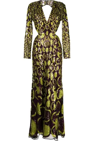 Elie saab Besticktes Abendkleid