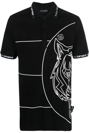 Philipp Plein Poloshirt mit Tiger-Print