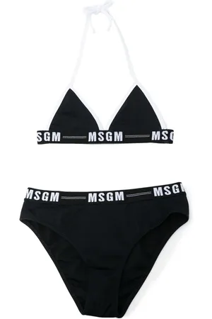 Msgm Bikini mit Logo-Print
