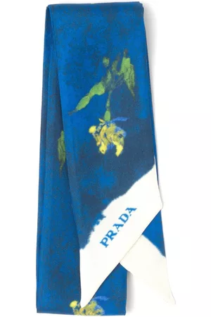Prada Damen Schals - Schal mit Blumen-Print