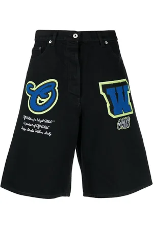 OFF-WHITE Jeans-Shorts mit weitem Bein