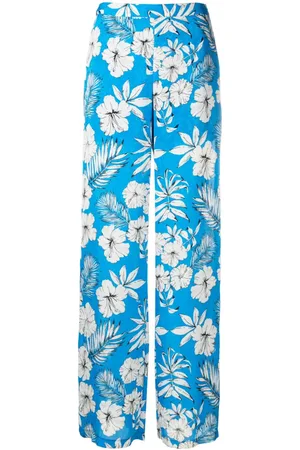 Pinko Weite Hose mit Blumen-Print