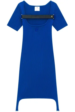 Courrèges Maille Racer Bretelles Minikleid