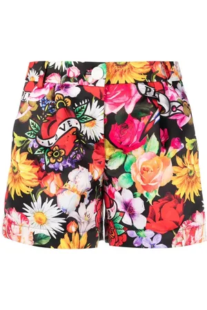Philipp Plein Love Flowers Shorts
