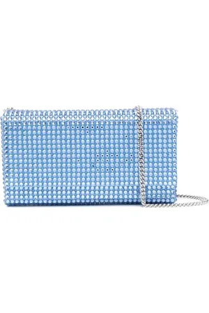 Amina Muaddi Superamina Paloma Clutch mit Kristallen
