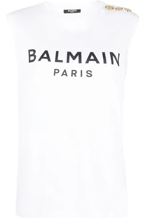 Balmain Tanktop mit Logo-Print