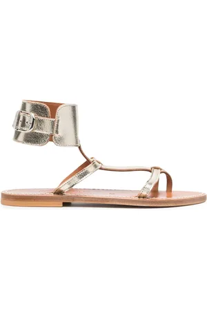 K jacques Sandalen im Metallic-Look
