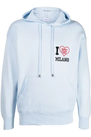 Family First Hoodie mit Logo-Print