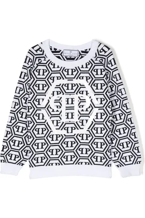 Philipp Plein Intarsien-Sweatshirt mit Logo