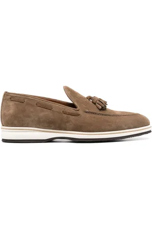 Bontoni Loafer aus Wildleder mit Quasten