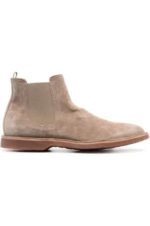 Officine creative Wildlederstiefel mit runder Kappe