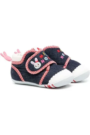 Miki House Bunny Sneakers mit Klettverschluss