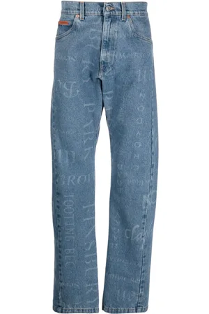 MARTINE ROSE Straight-Leg-Jeans mit Print