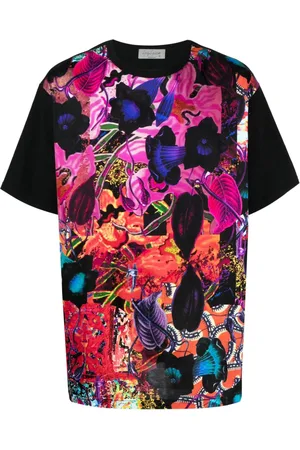 YOHJI YAMAMOTO T-Shirt im Patchwork-Look