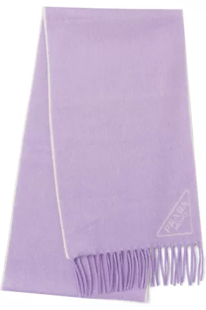 Prada Schals - Schal mit Intarsien-Logo