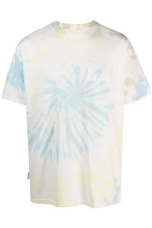Family First T-Shirt mit Batikmuster